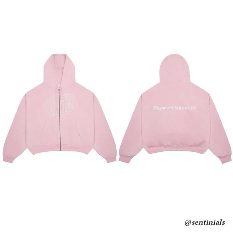 Áo khoác hoodie zip lửng tay dơi Sentinials unisex local brand Việt Nam
