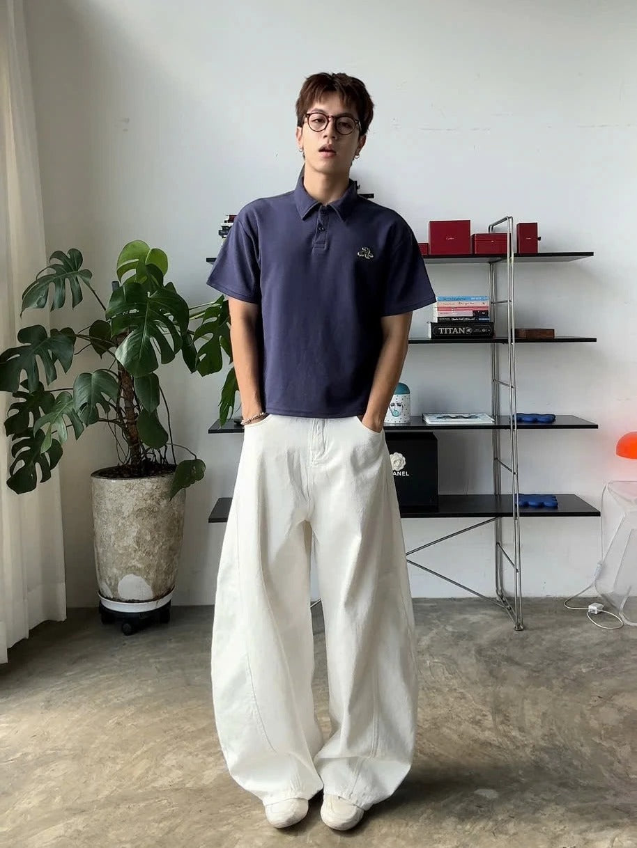 Áo polo trơn form ngắn unisex local brand Việt Nam