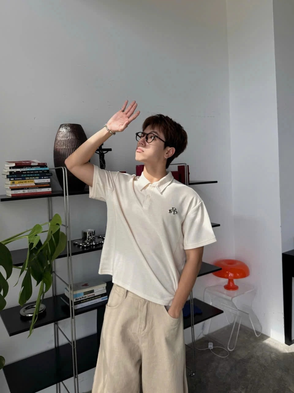 Áo polo trơn form ngắn unisex local brand Việt Nam