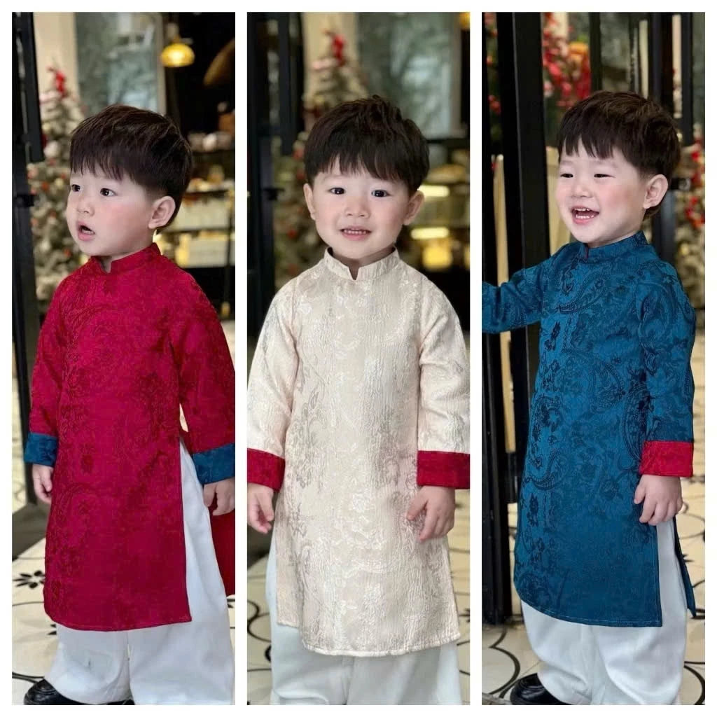 Bộ sưu tập áo dài du xuân cho mẹ và bé