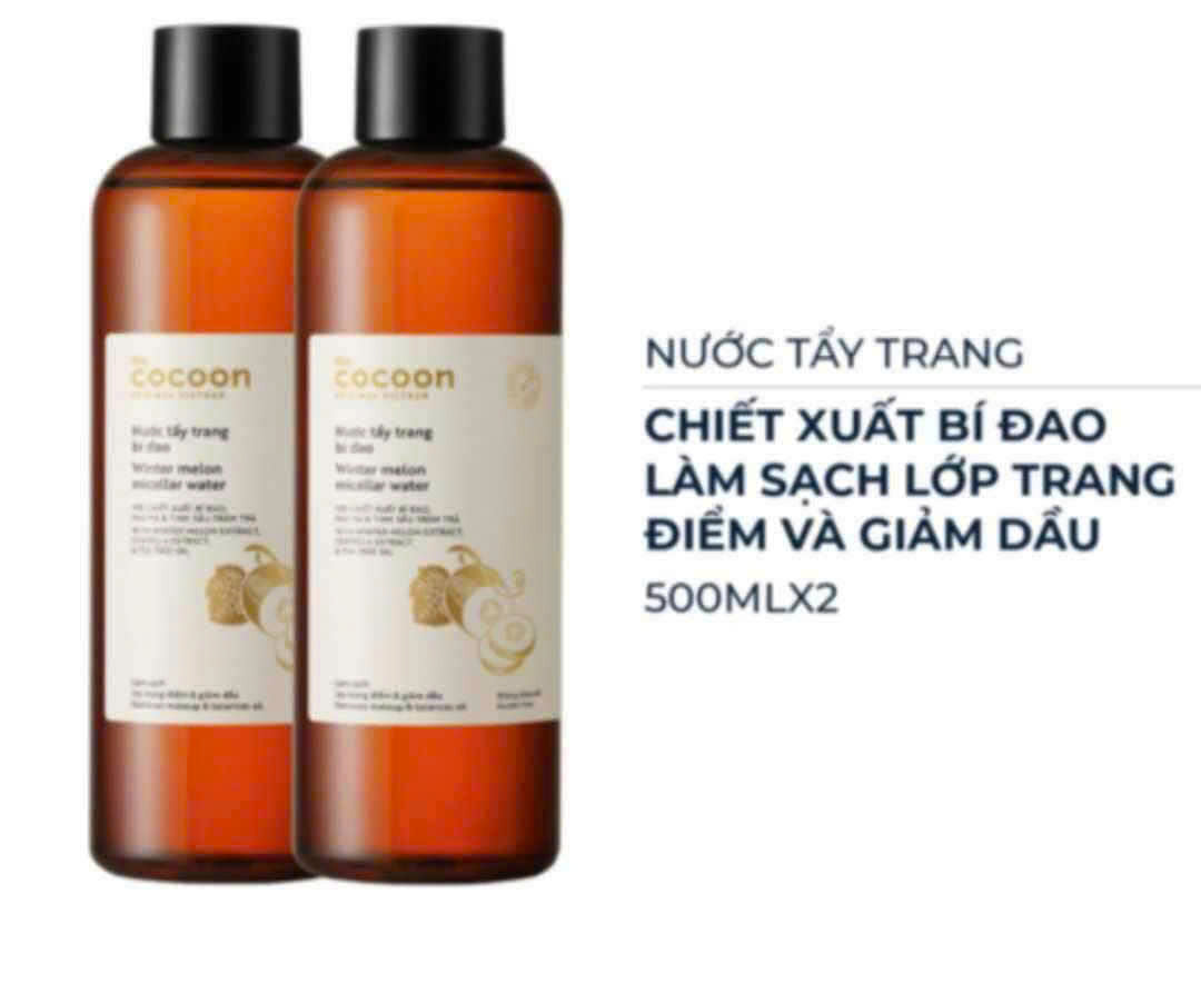 Có sẵn | Nước tẩy trang bí đao Cocoon làm sạch và giảm dầu 500ml