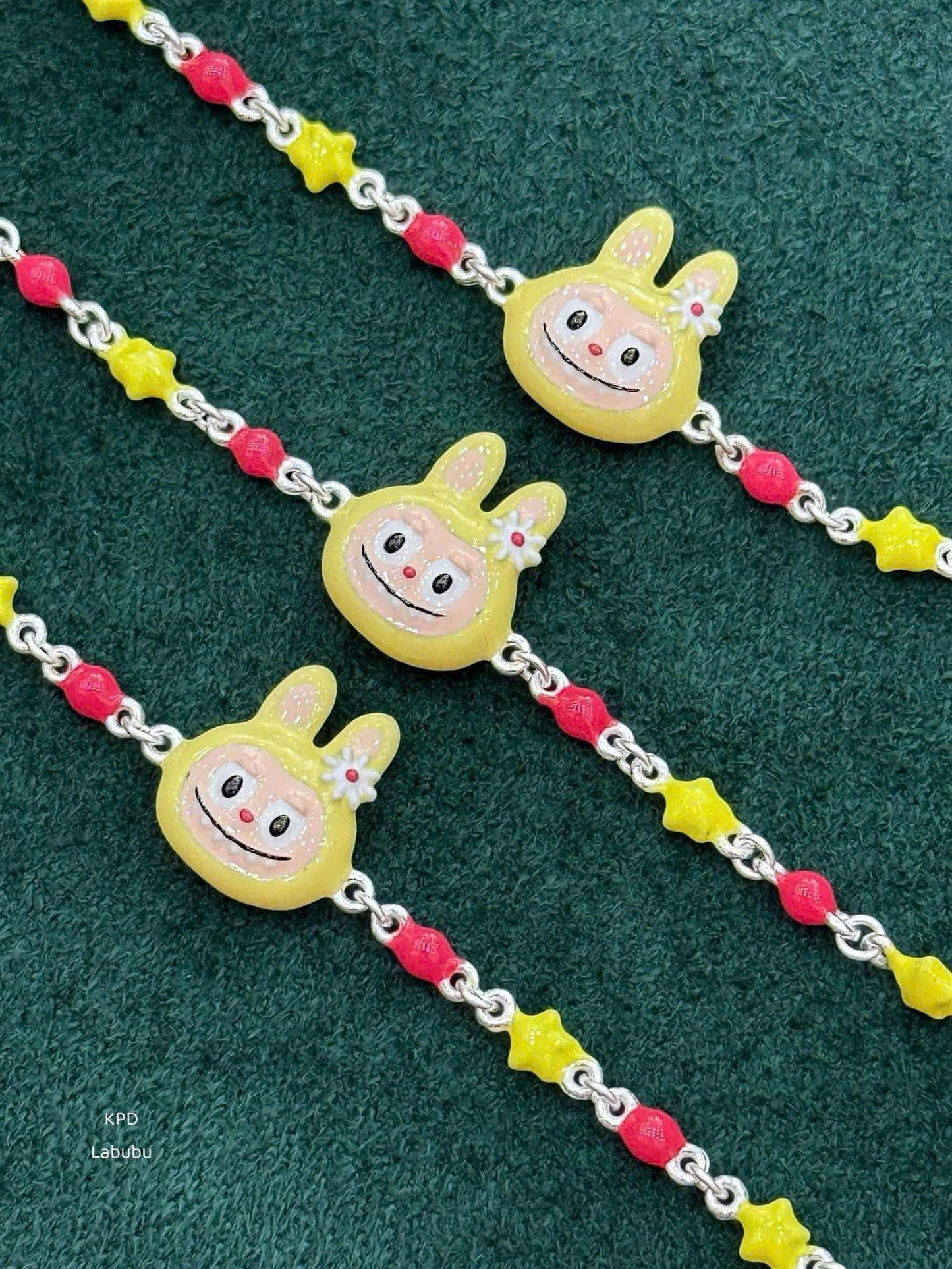 Dây chuyền bạc charm hoạt hình rực rỡ cho bé