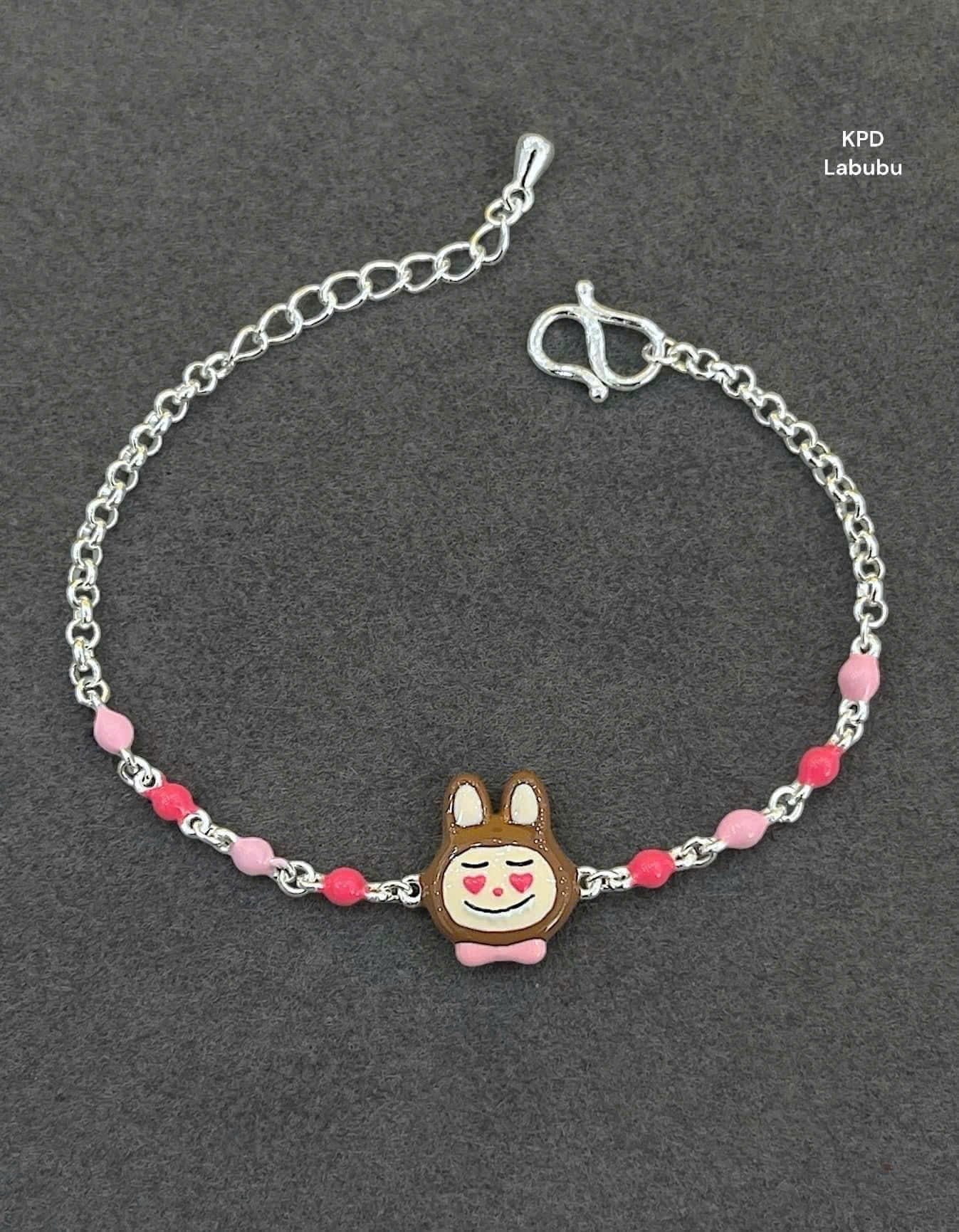 Dây chuyền bạc charm hoạt hình rực rỡ cho bé