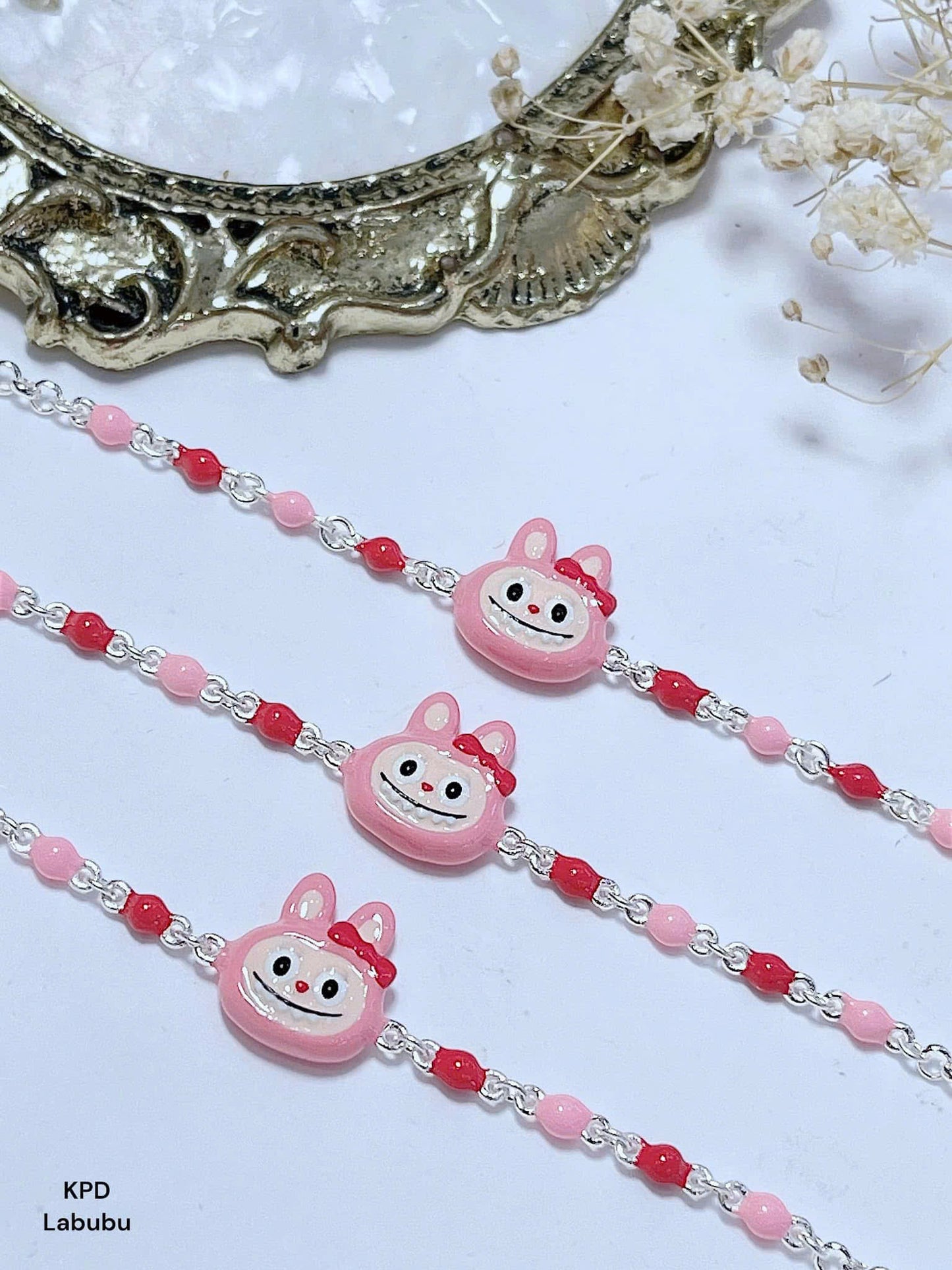 Dây chuyền bạc charm hoạt hình rực rỡ cho bé