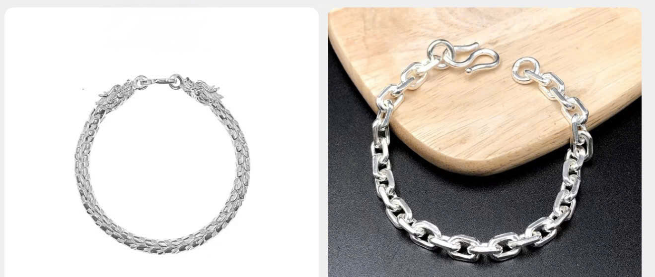Lắc bạc nam nhiều mẫu