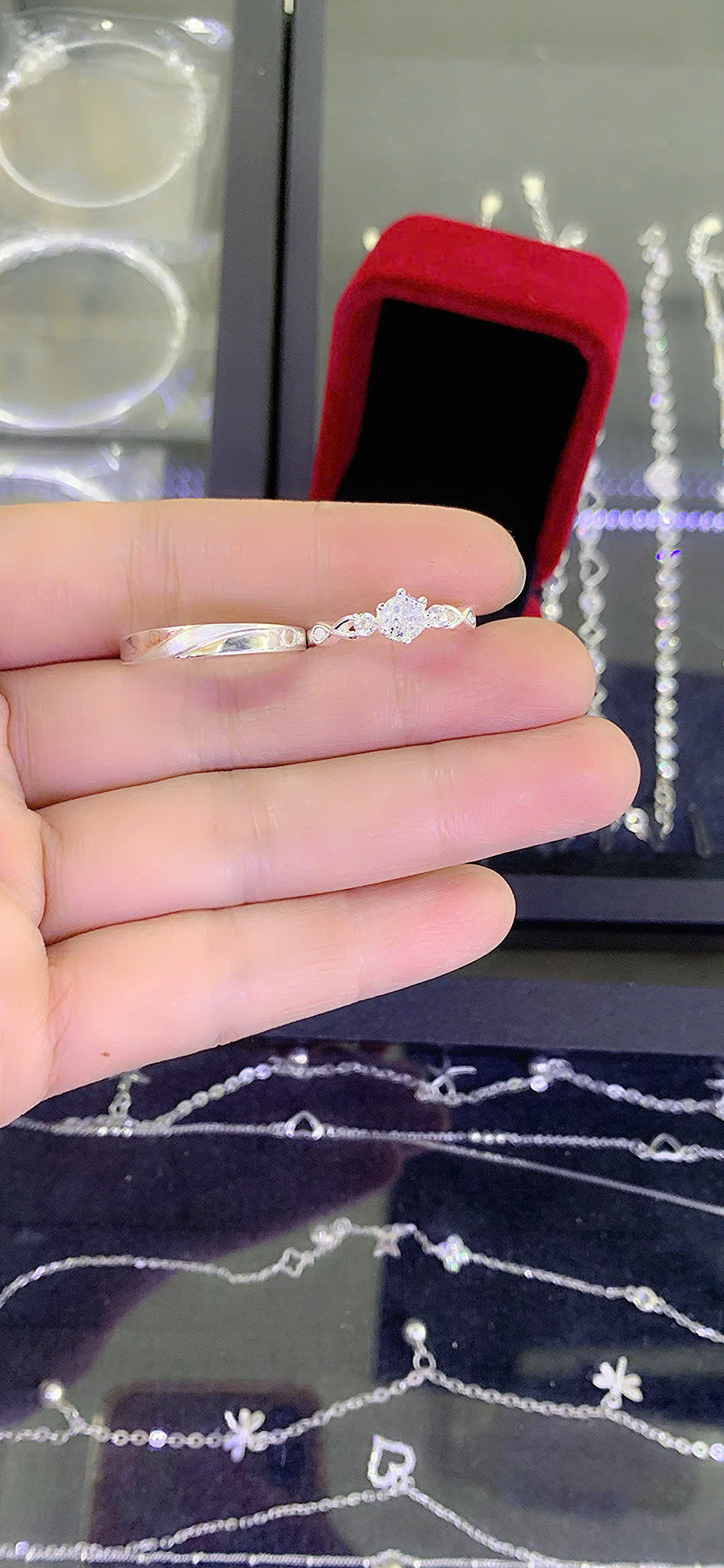 Nhẫn bạc đôi đủ size