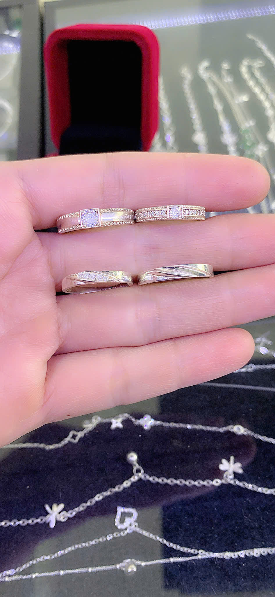 Nhẫn bạc đôi đủ size