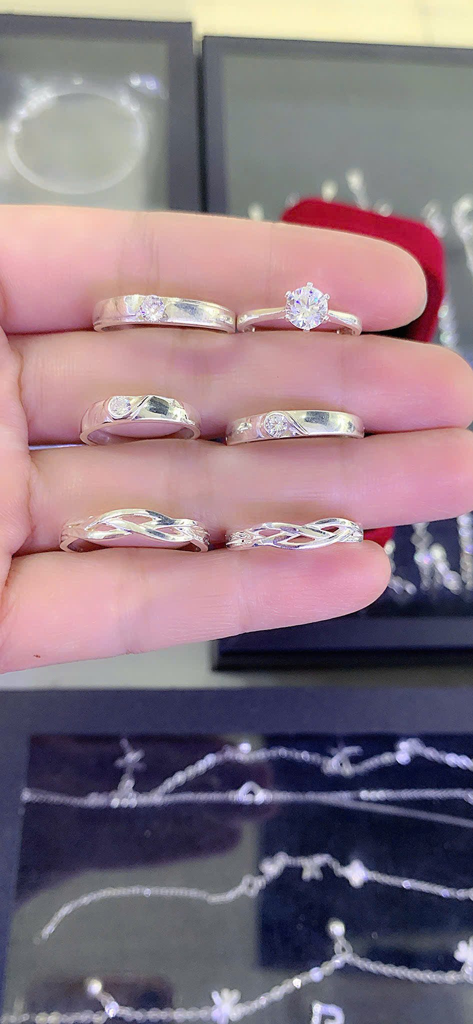 Nhẫn bạc đôi đủ size