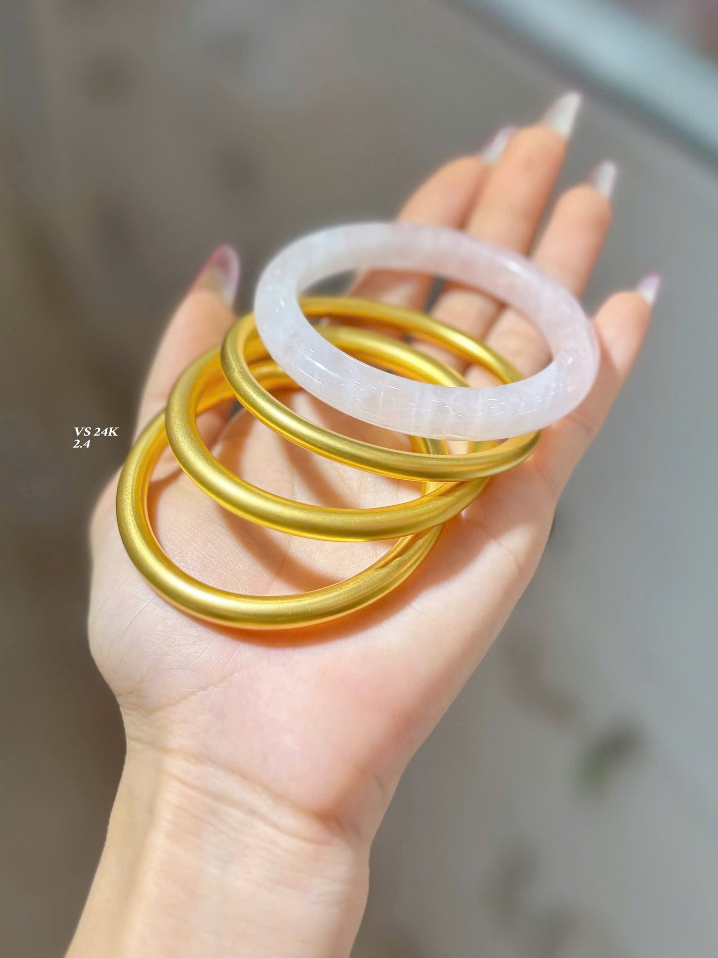 Vòng vàng trơn 24K