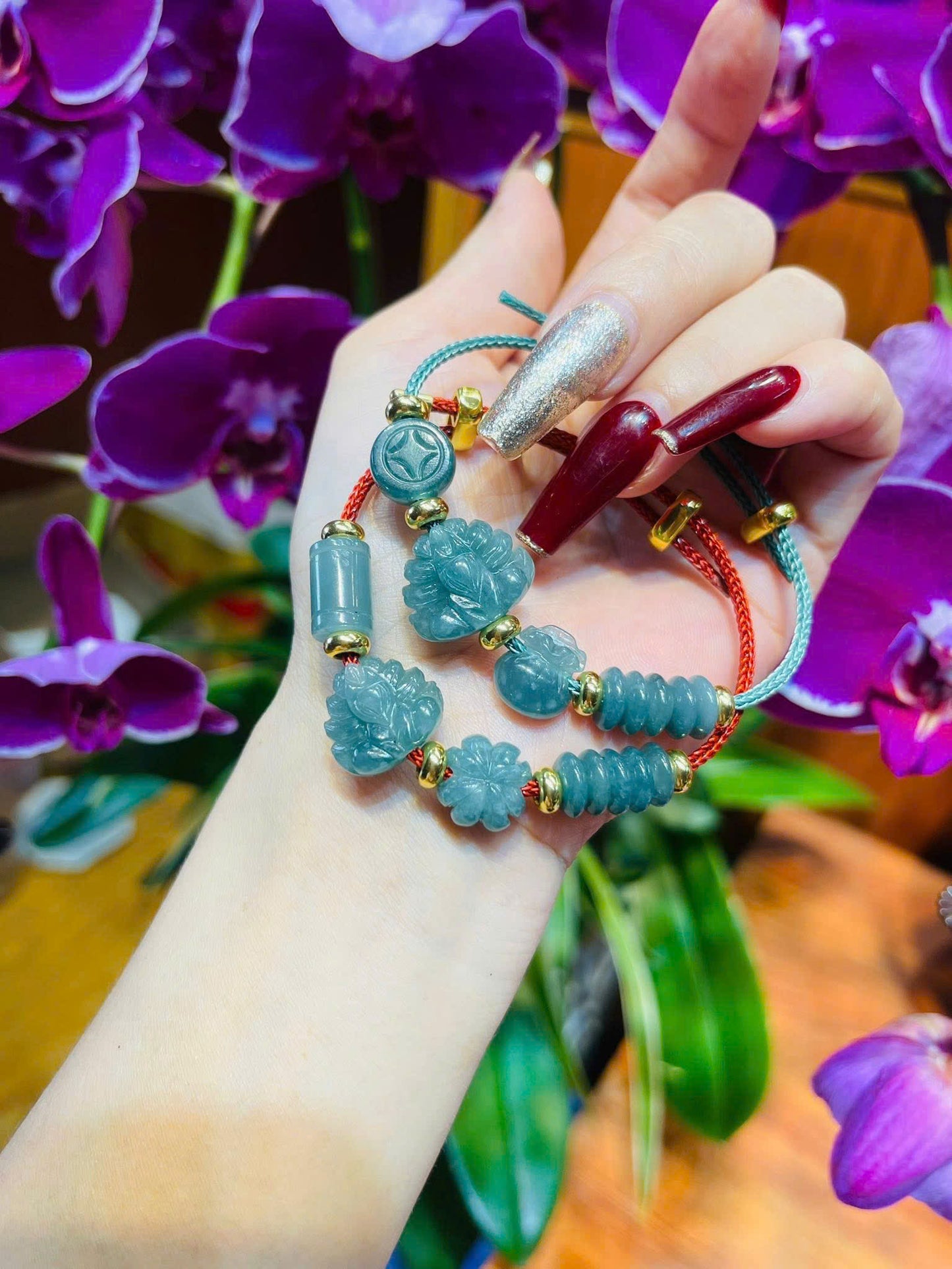 Hồ ly chúa lam ngọc mix ngũ điếu + charm
