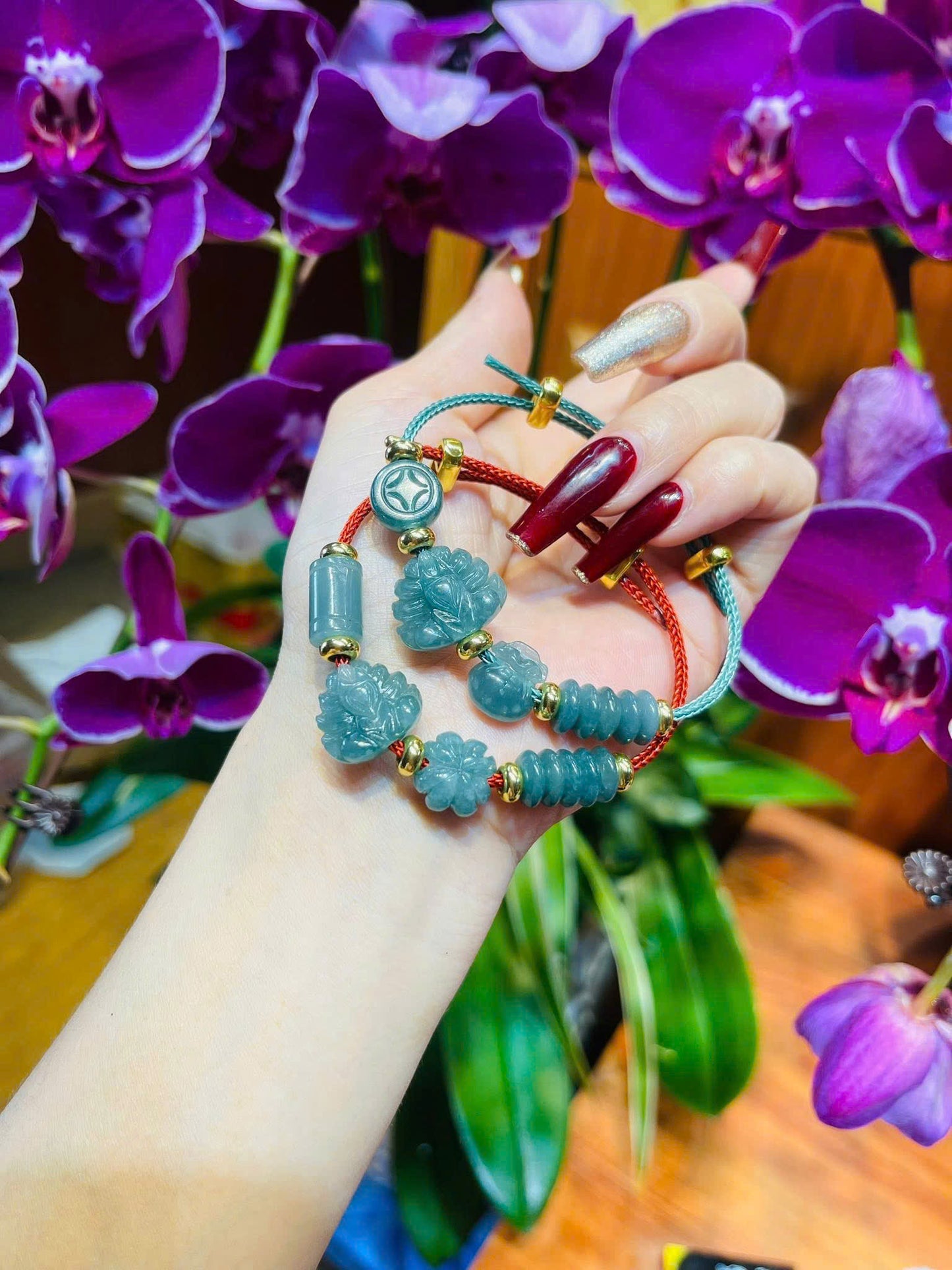 Hồ ly chúa lam ngọc mix ngũ điếu + charm