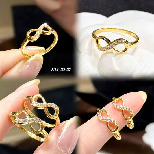 Nhẫn vàng nhỏ xinh cho mấy nàng thích style nhẹ nhàng