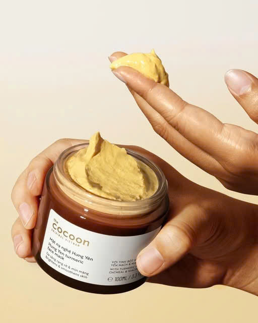 Combo Cocoon 4 món Tẩy trang + SRM nghệ + Tẩy da chết mặt + Mask nghệ - Tặng Gel tắm 500ml