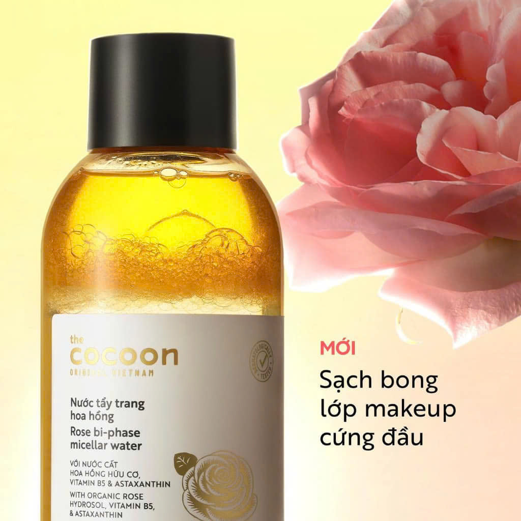 Combo Cocoon 4 món Tẩy trang + SRM nghệ + Tẩy da chết mặt + Mask nghệ - Tặng Gel tắm 500ml