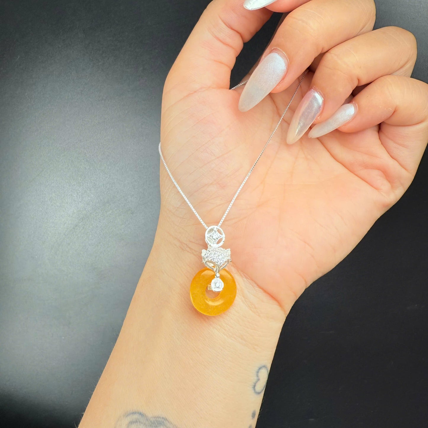 Lắc bạc hồ ly mix đồng điếu nhiều màu