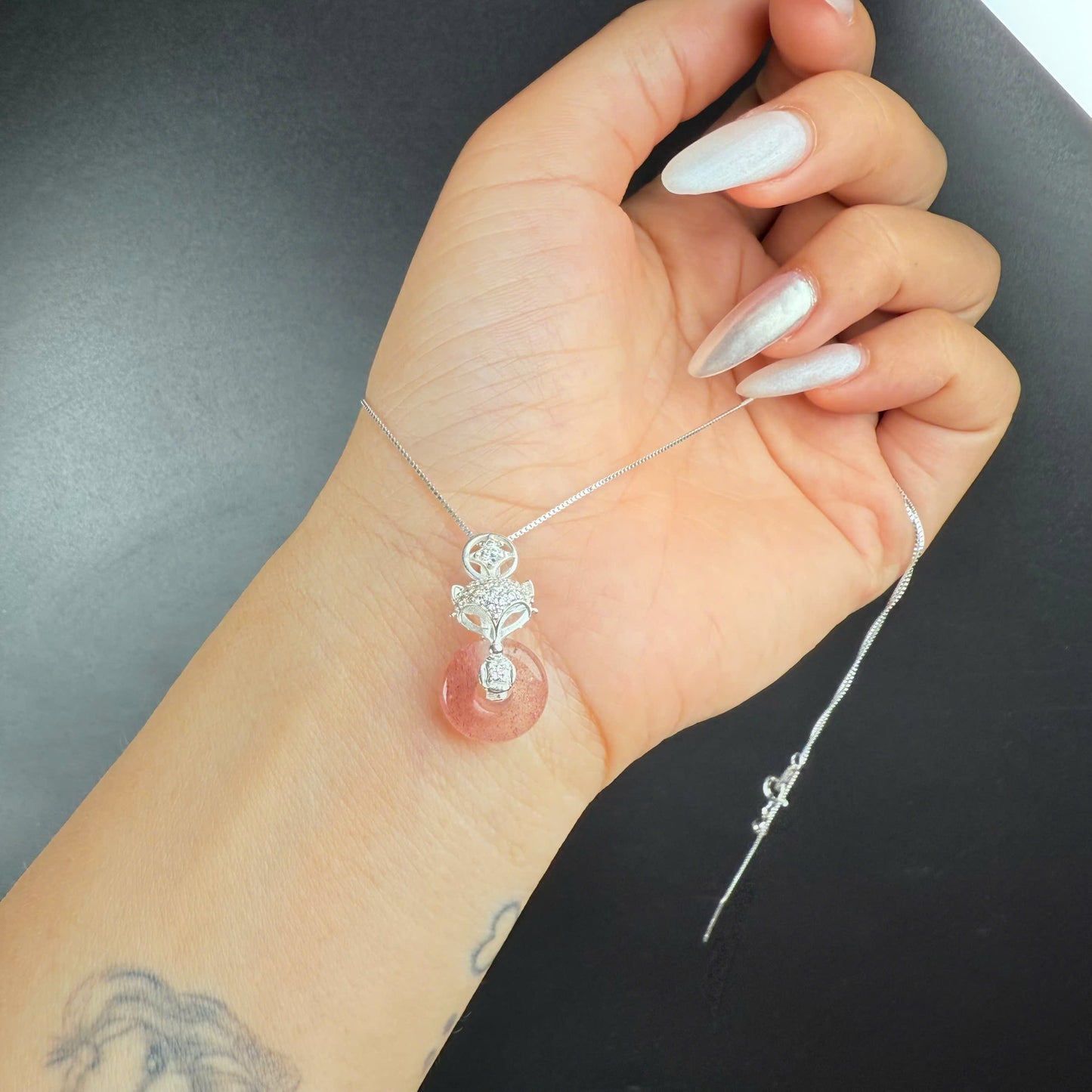 Lắc bạc hồ ly mix đồng điếu nhiều màu