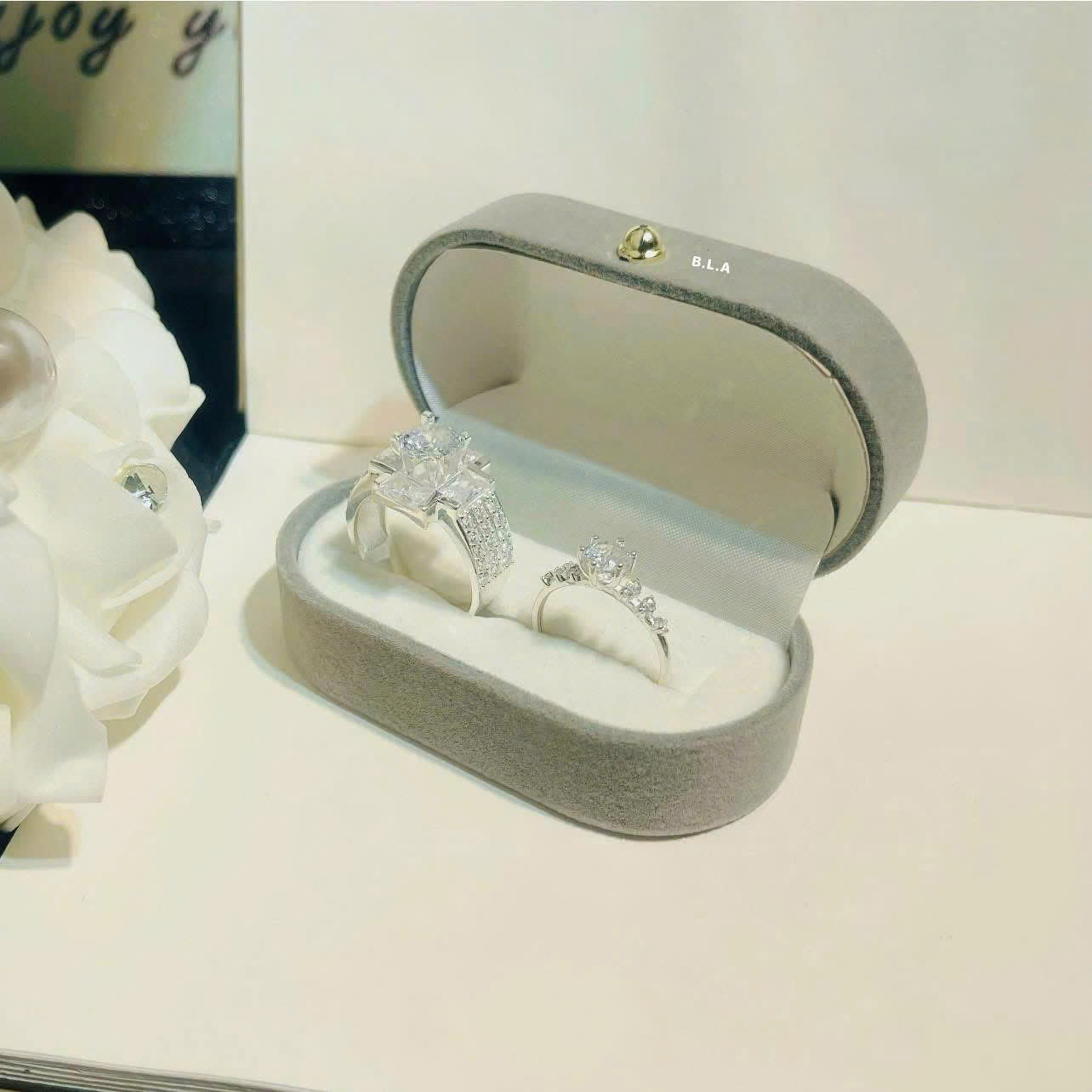Nhẫn bạc đôi làm theo size