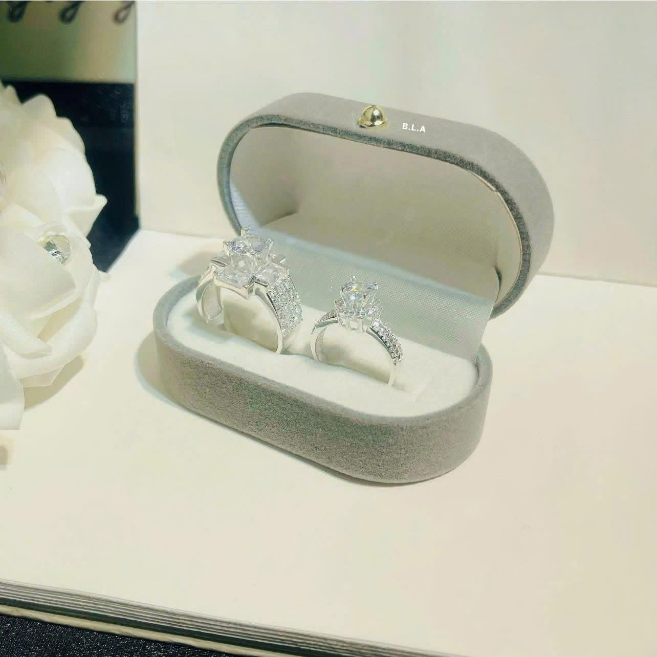 Nhẫn bạc đôi làm theo size