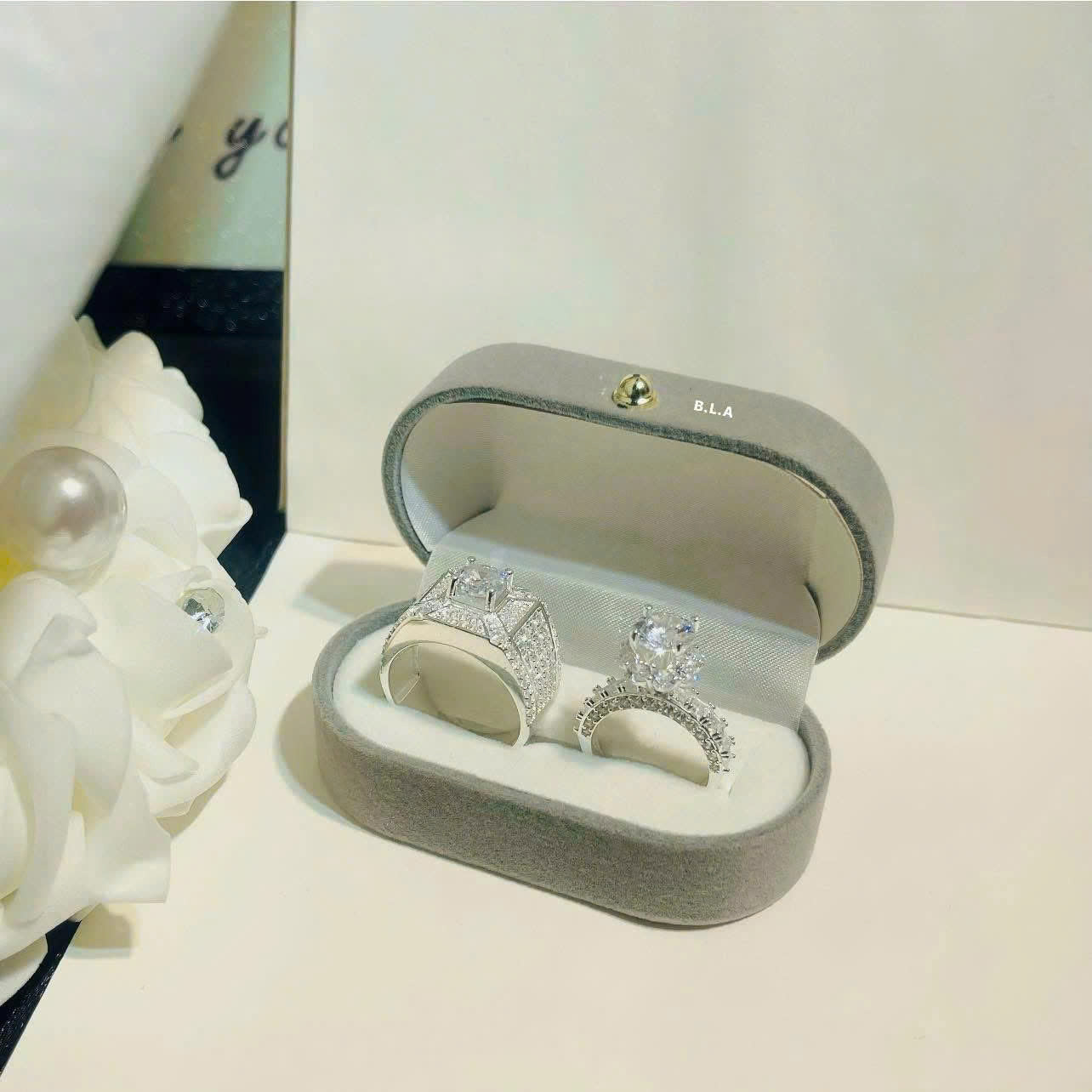 Nhẫn bạc đôi làm theo size