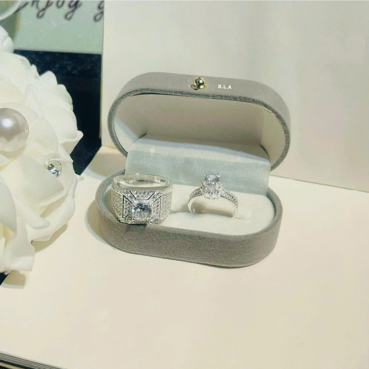 Nhẫn bạc đôi làm theo size