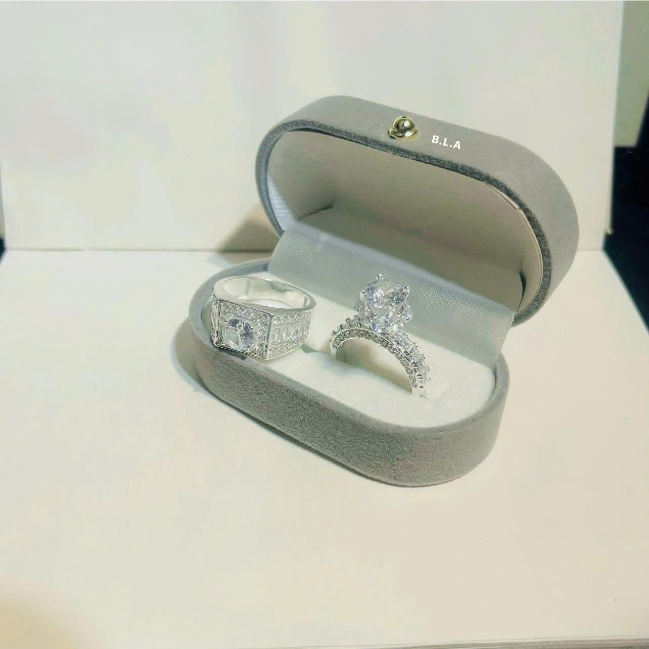 Nhẫn bạc đôi làm theo size