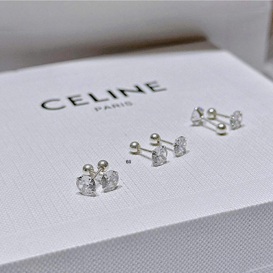 Khuyên bạc nụ chốt xoắn