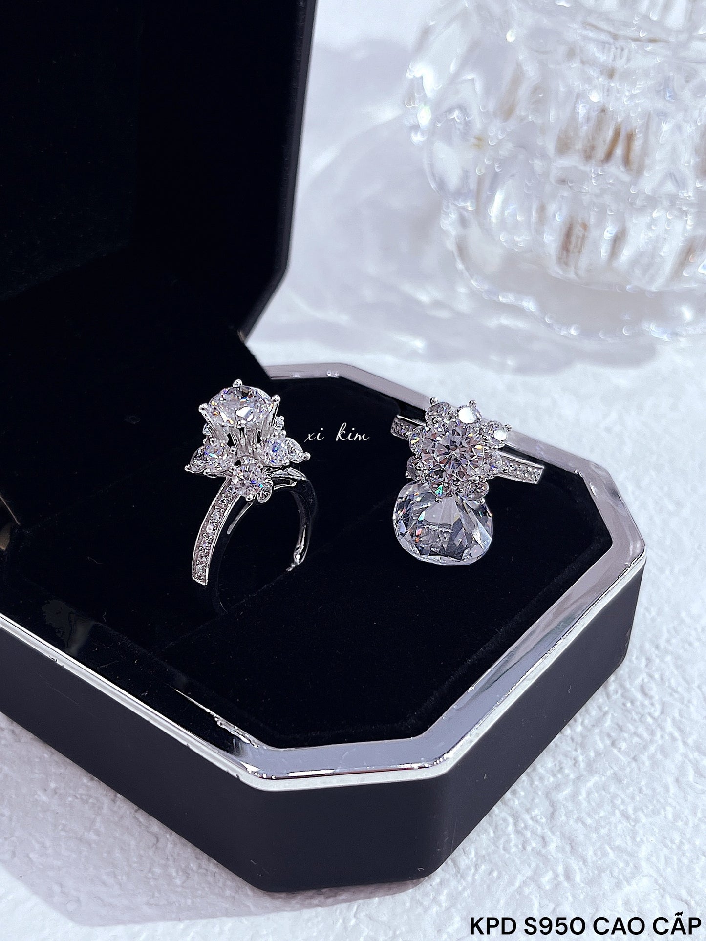 Nhẫn bạc xi kim cao cấp