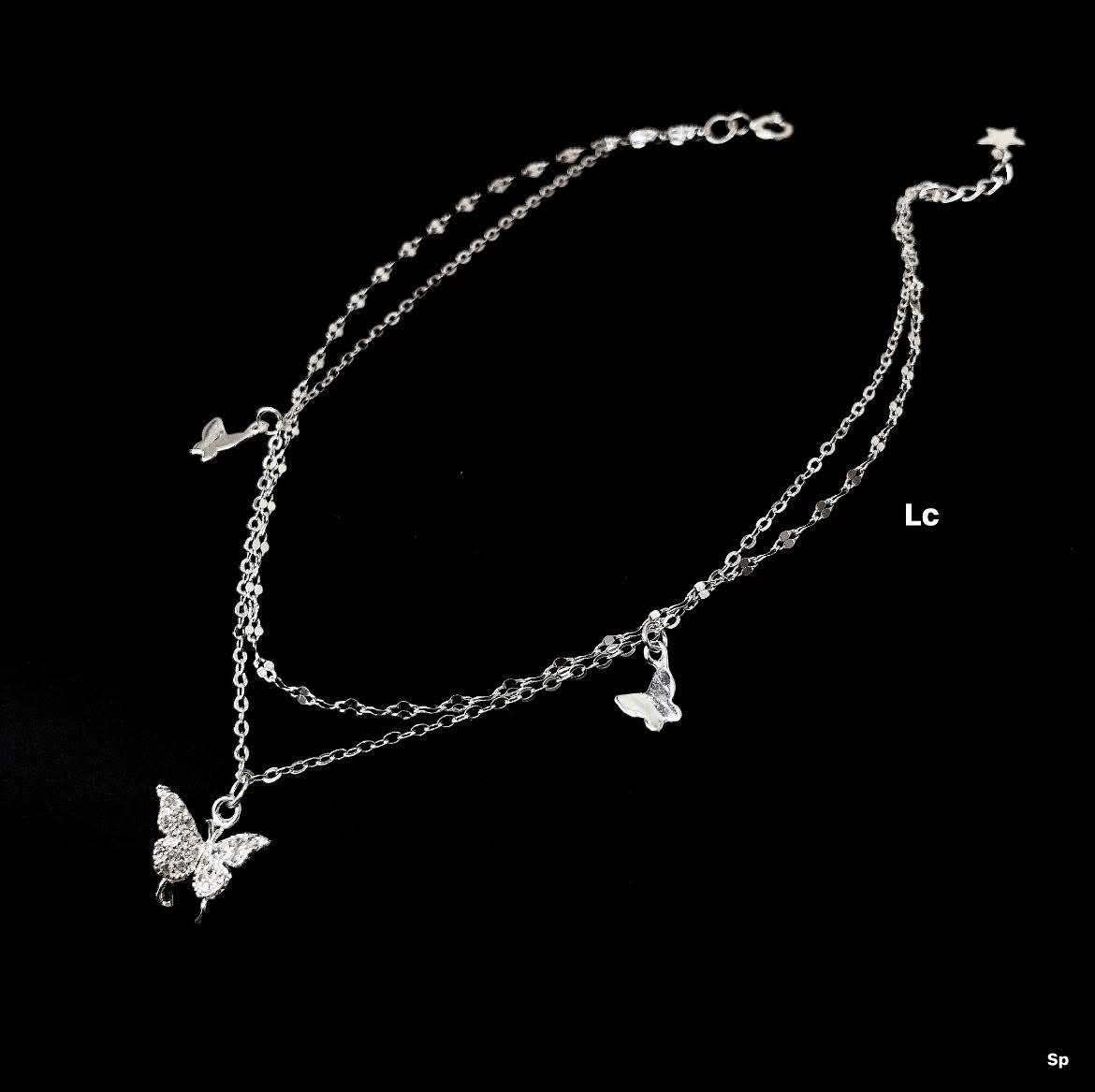 Lắc chân bạc nữ thanh mảnh, dịu dàng
