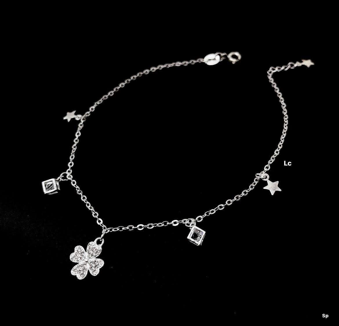 Lắc chân bạc nữ thanh mảnh, dịu dàng