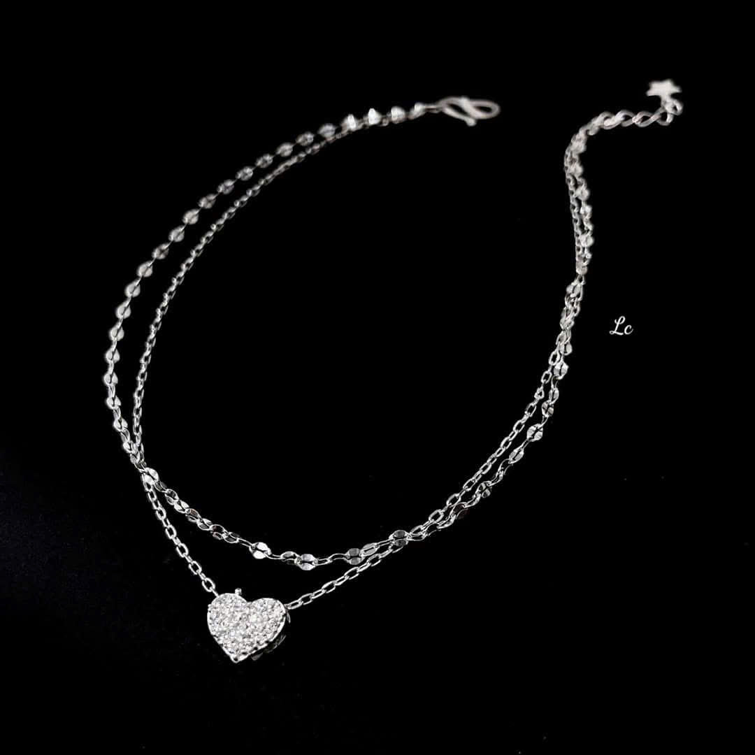 Lắc chân bạc nữ thanh mảnh, dịu dàng