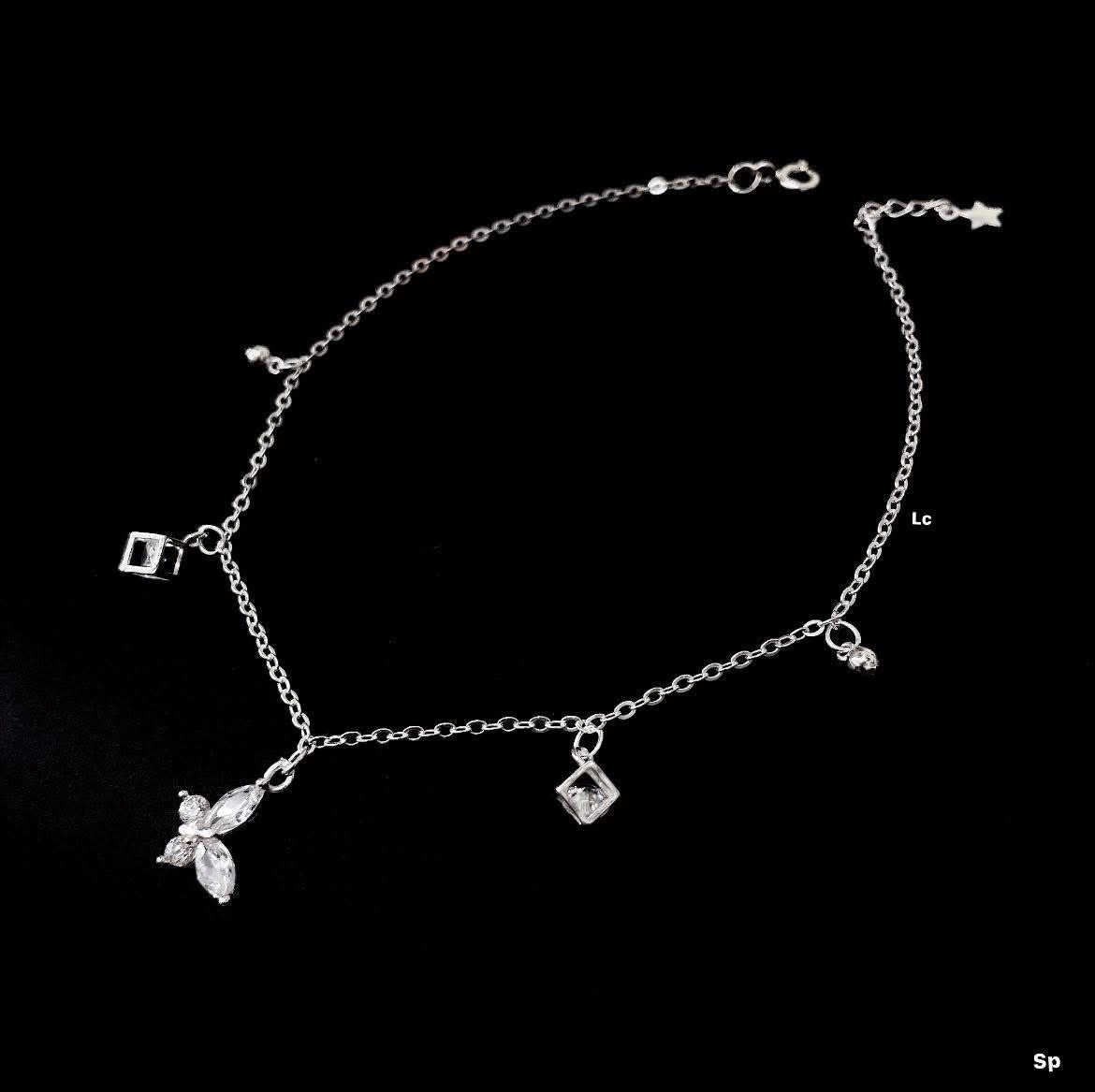 Lắc chân bạc nữ thanh mảnh, dịu dàng