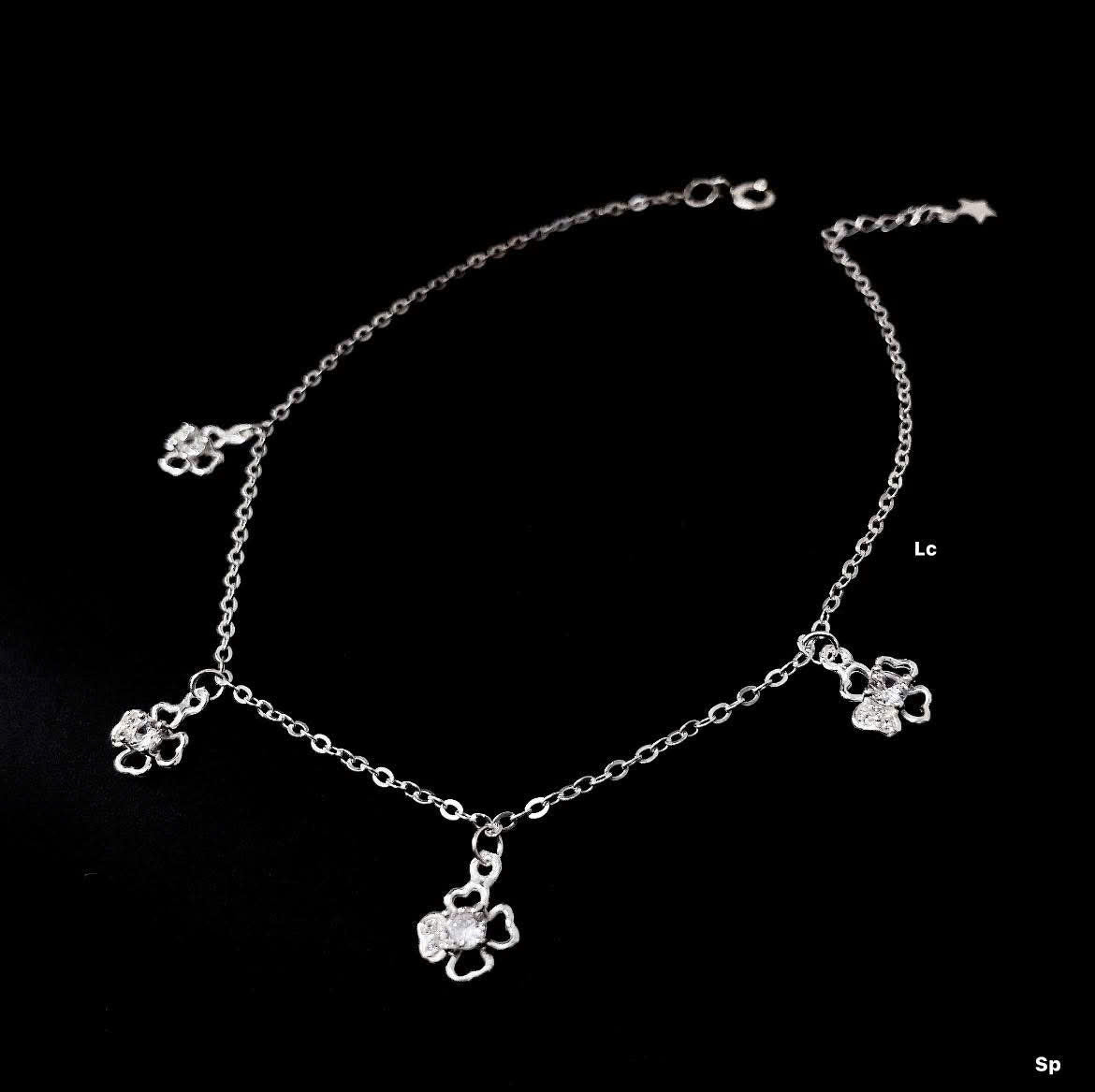 Lắc chân bạc nữ thanh mảnh, dịu dàng