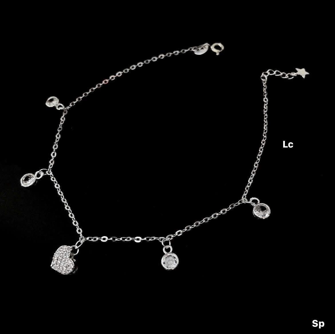 Lắc chân bạc nữ thanh mảnh, dịu dàng