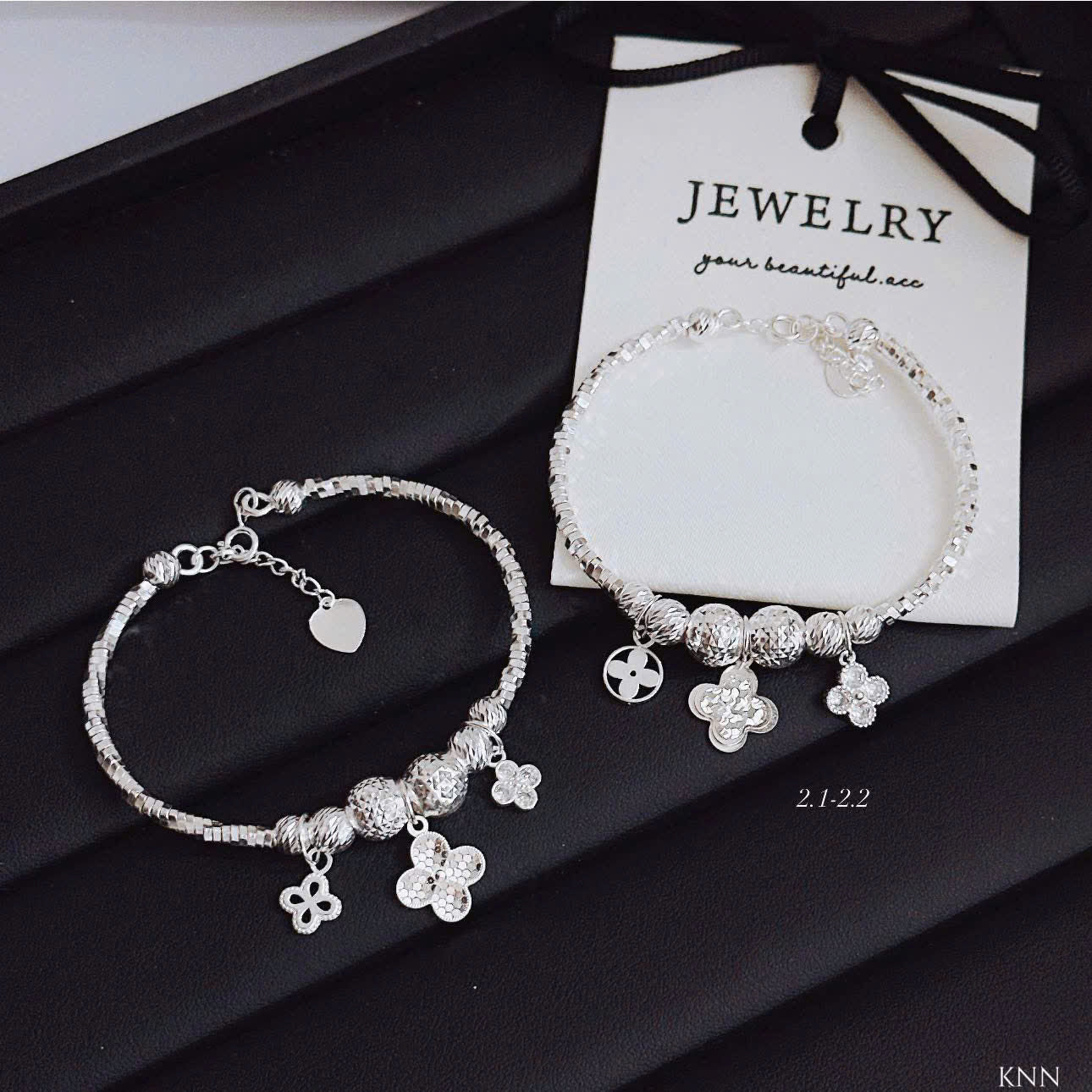 Set vòng bạc đôi nam–nữ, nữ–nữ