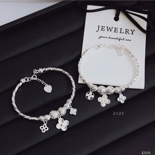 Set vòng bạc đôi nam–nữ, nữ–nữ