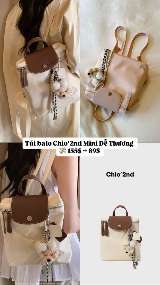 Balo đeo vai hình chữ nhật đứng Chio'2nd