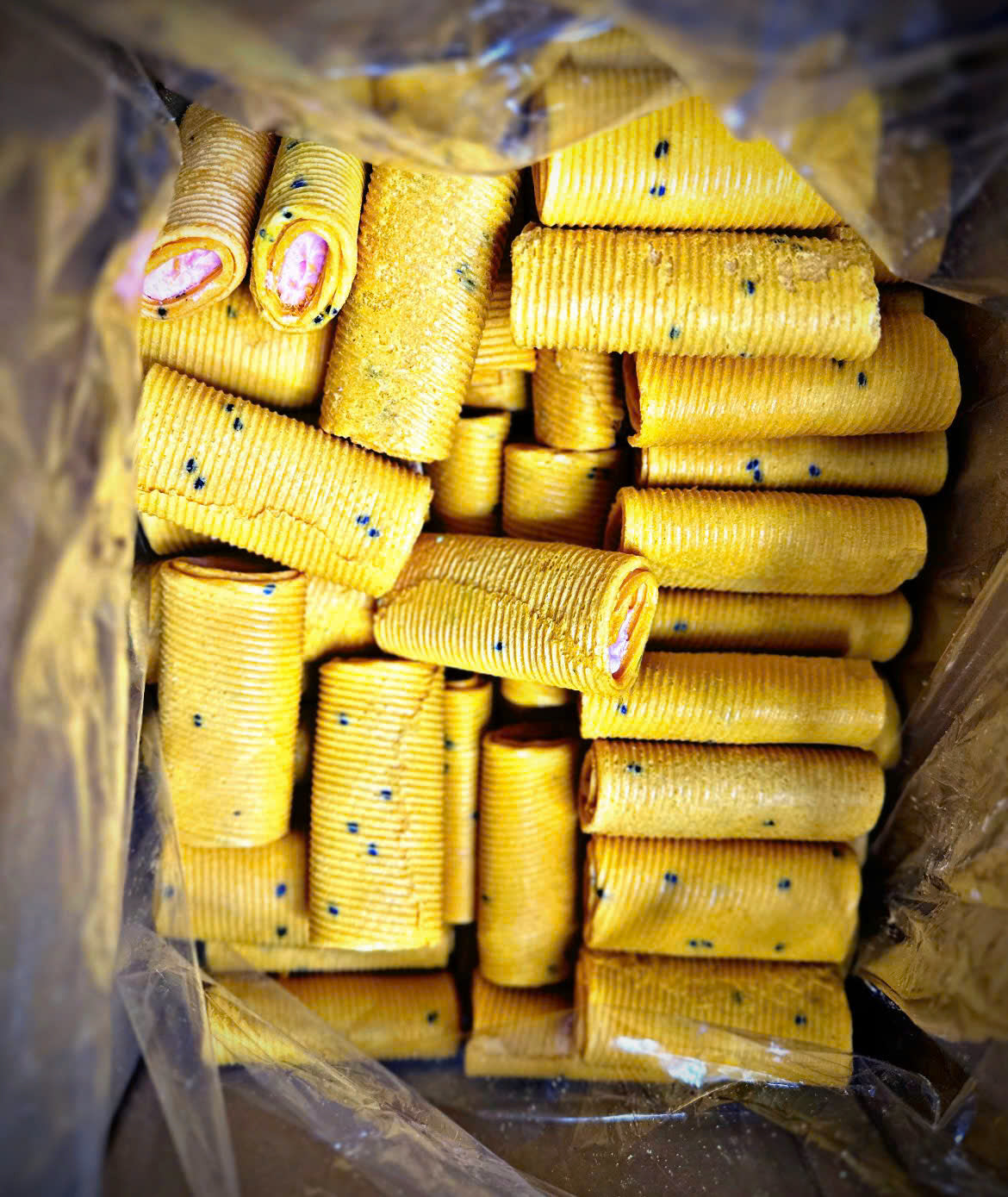 Bánh xếp kem ăn vặt tuổi thơ
