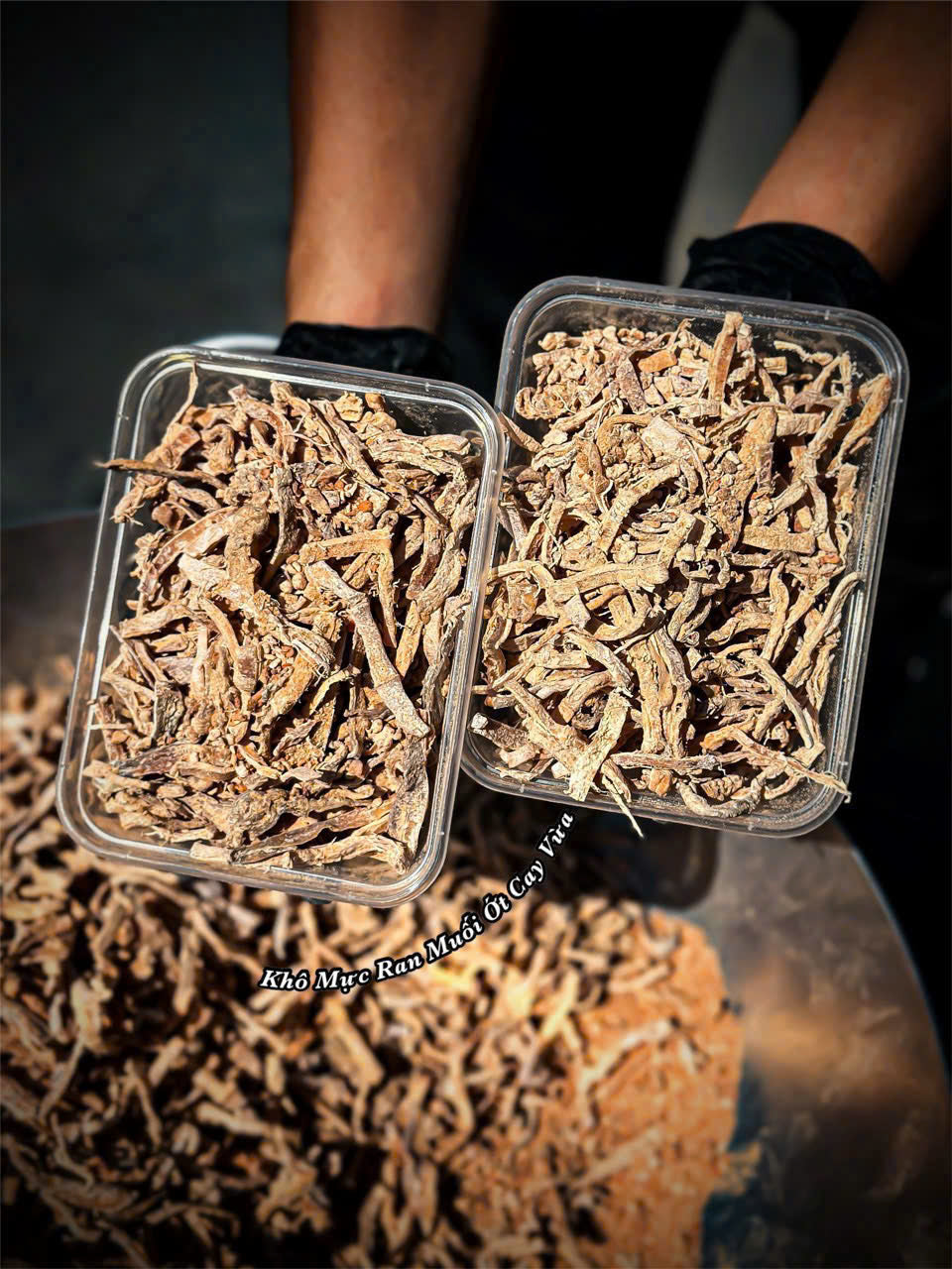 Khô mực rang muối ớt cay vừa