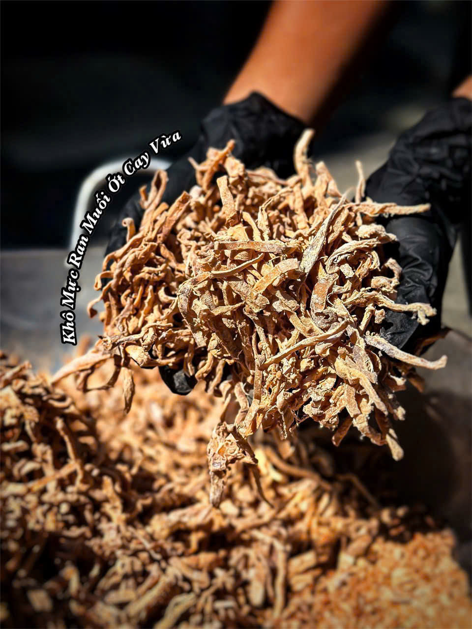 Khô mực rang muối ớt cay vừa