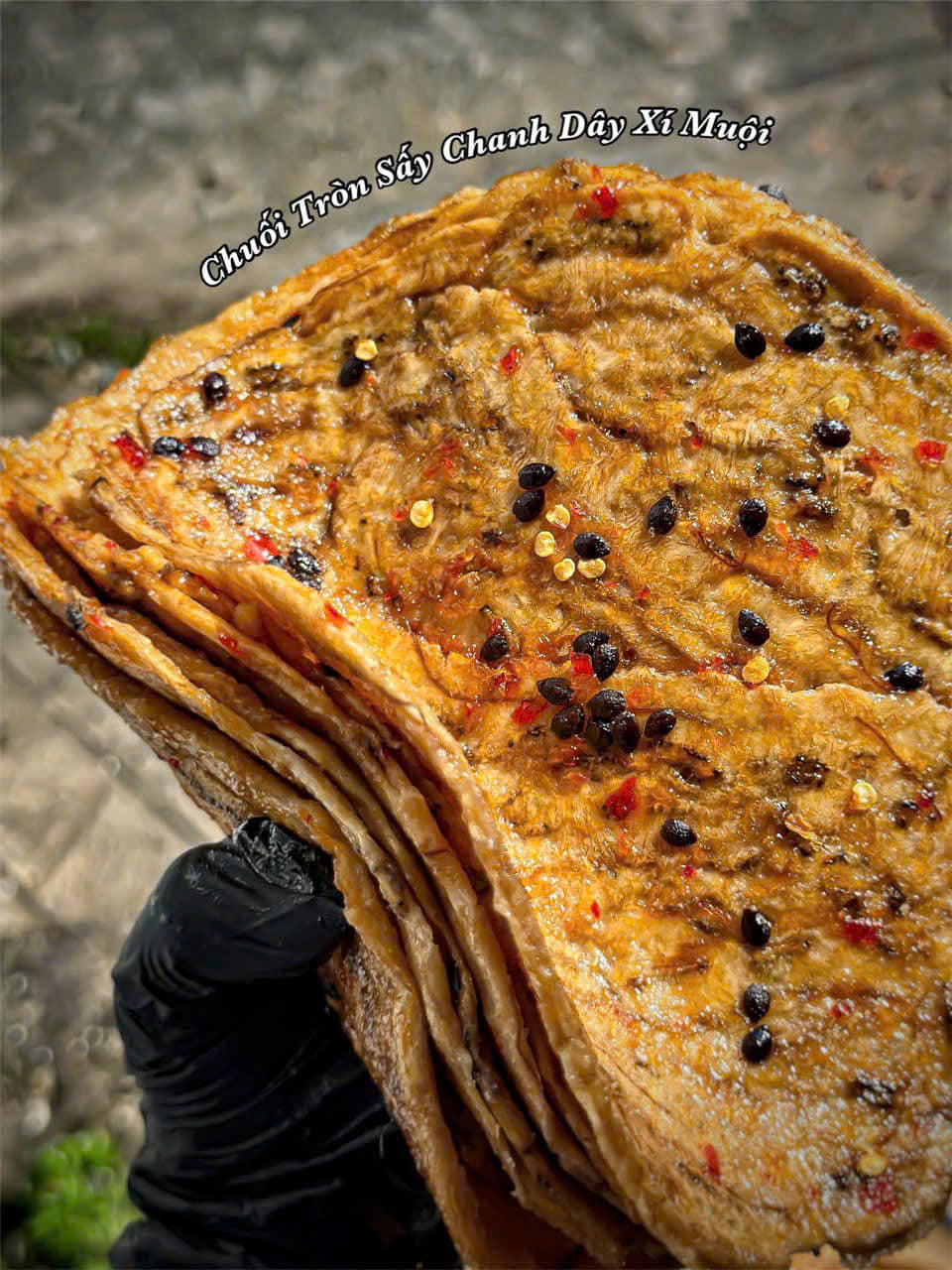 Chuối tròn sấy chanh dây xí muội