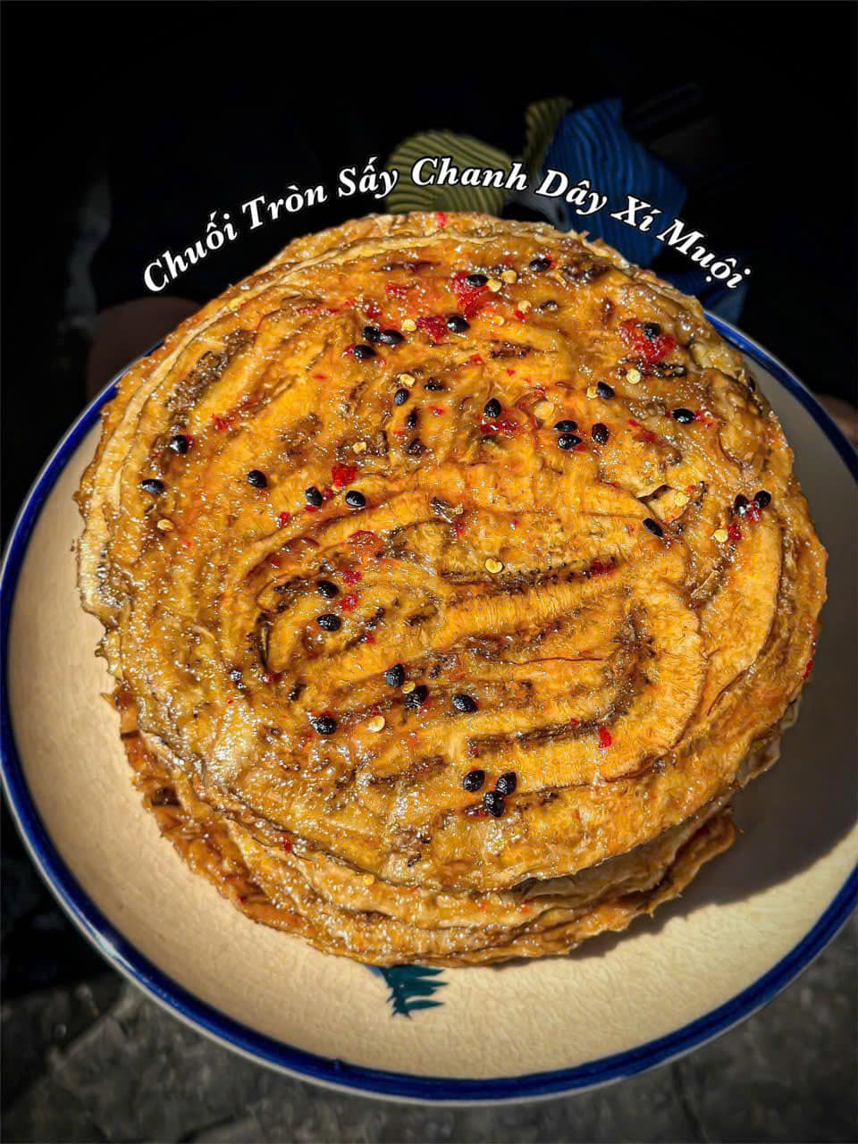 Chuối tròn sấy chanh dây xí muội