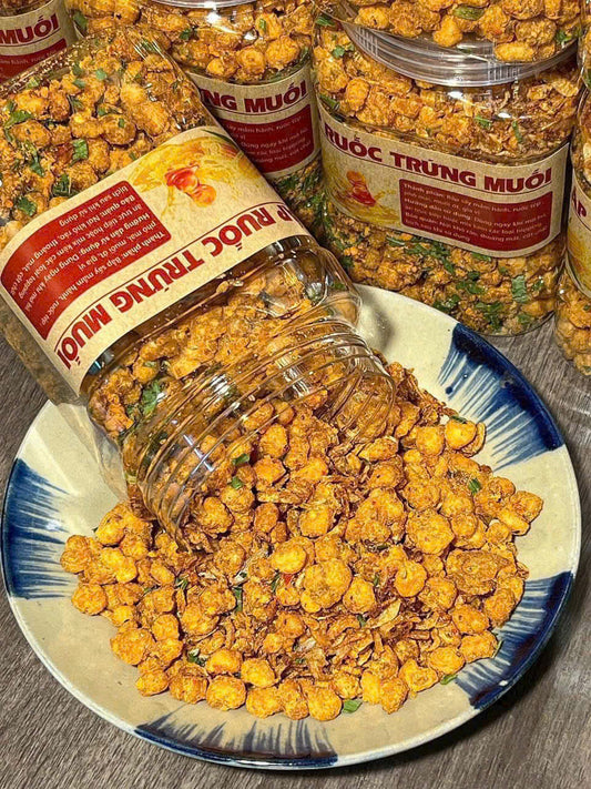 Bắp ruốc trứng muối giòn tan béo ngậy