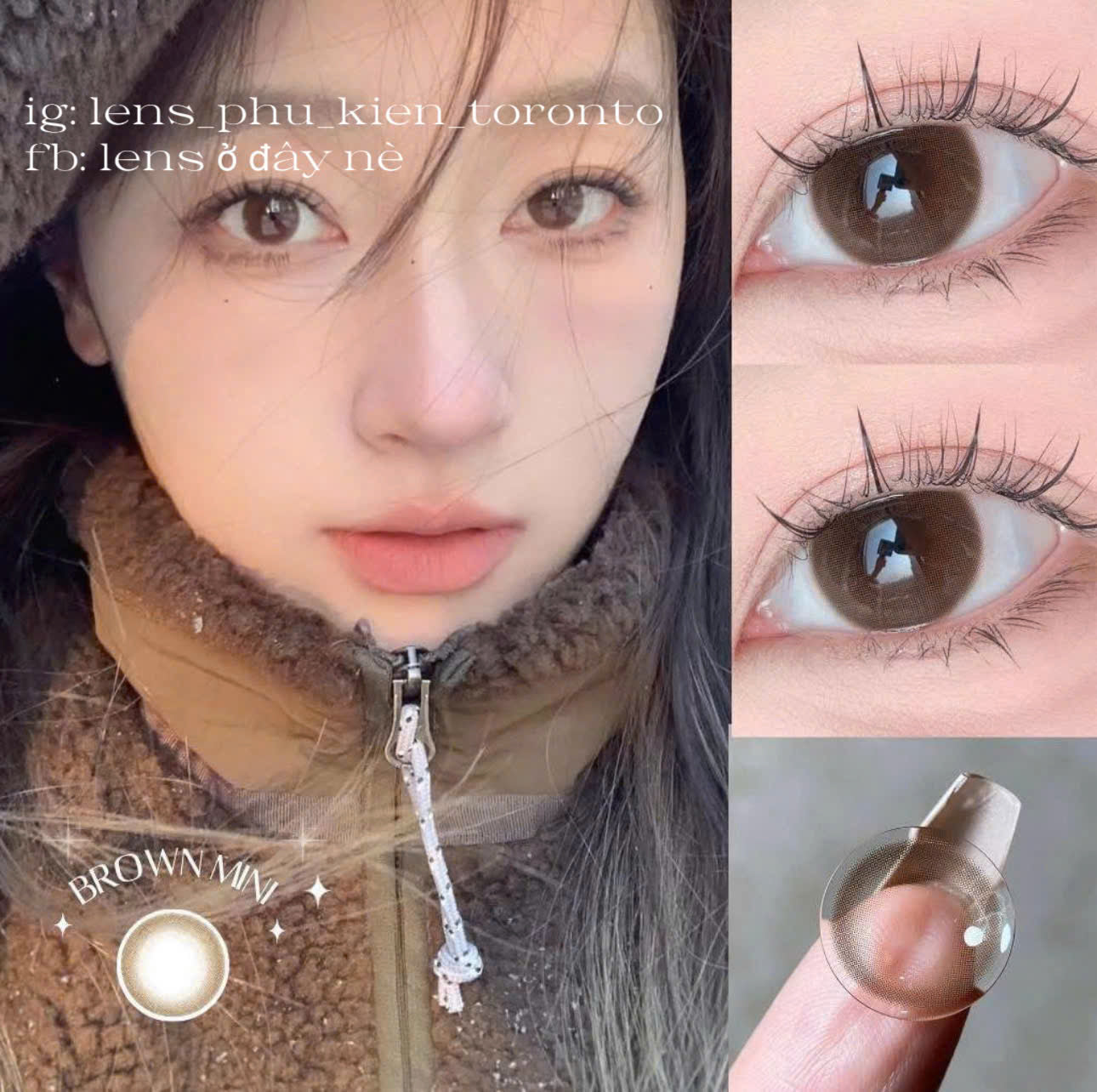 Contact Lens - Brown Mini
