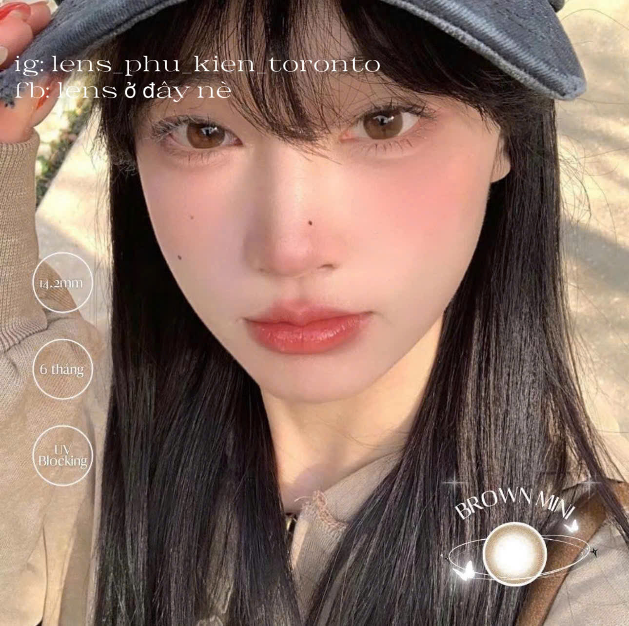 Contact Lens - Brown Mini