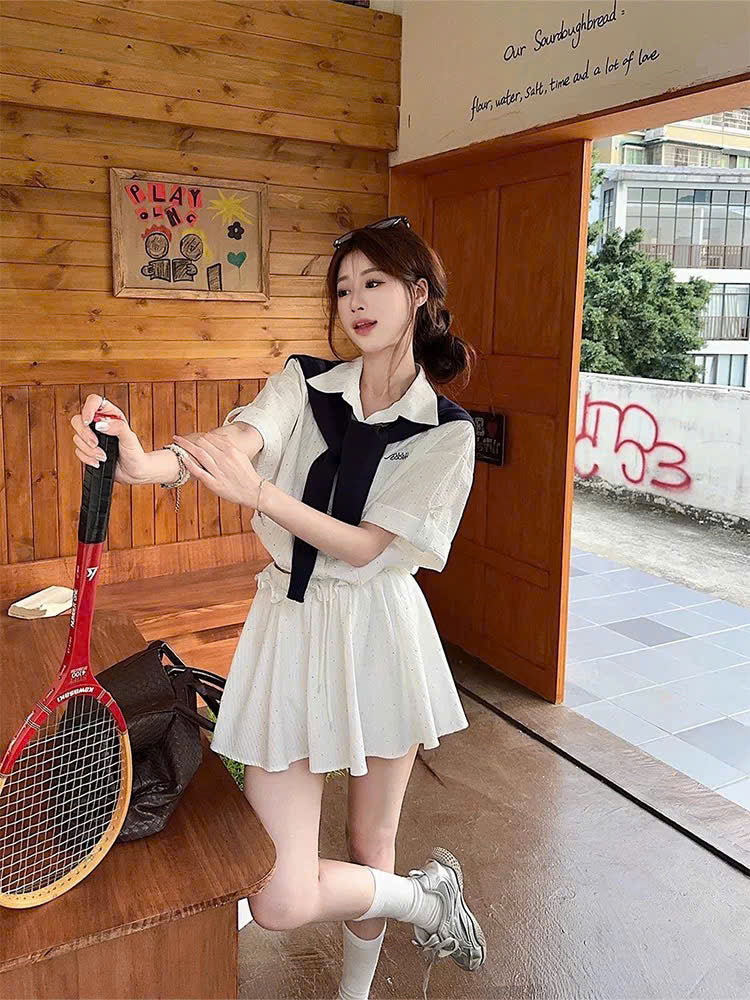 Set nữ sinh sơ mi chân váy có tách lẻ