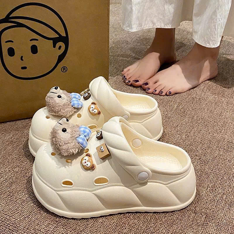 Dép sục cute đế cao siêu êm chân