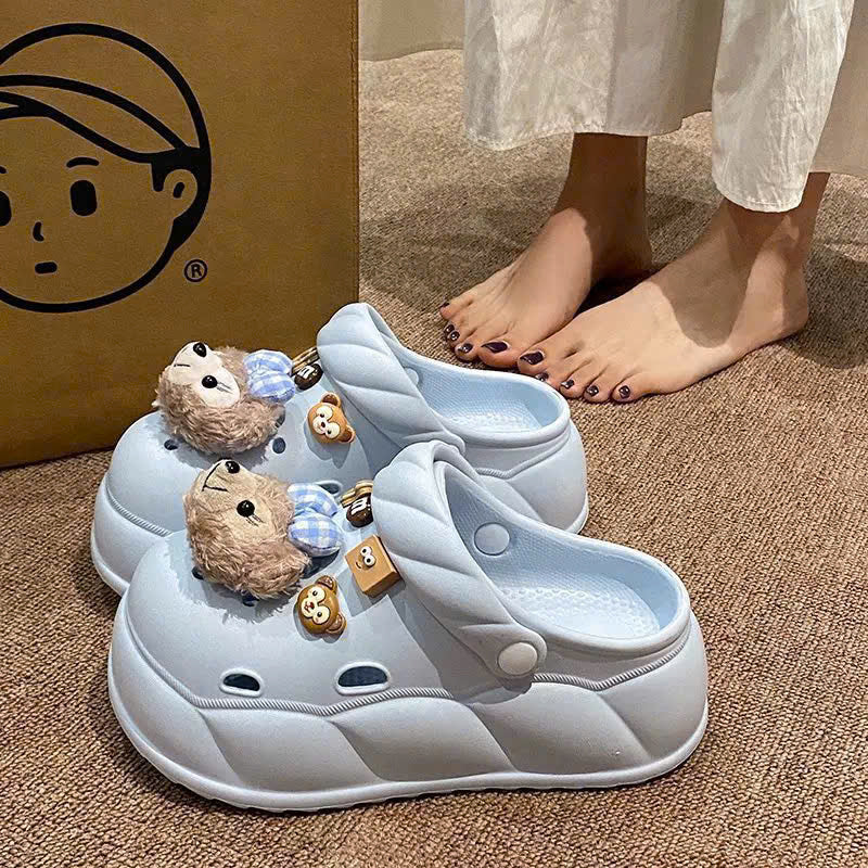 Dép sục cute đế cao siêu êm chân