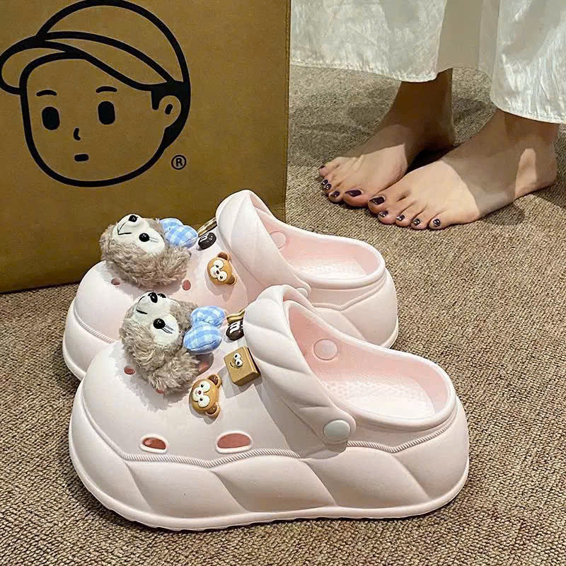 Dép sục cute đế cao siêu êm chân