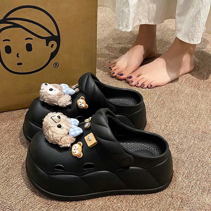 Dép sục cute đế cao siêu êm chân