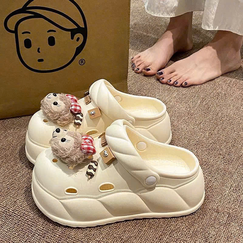 Dép sục cute đế cao siêu êm chân